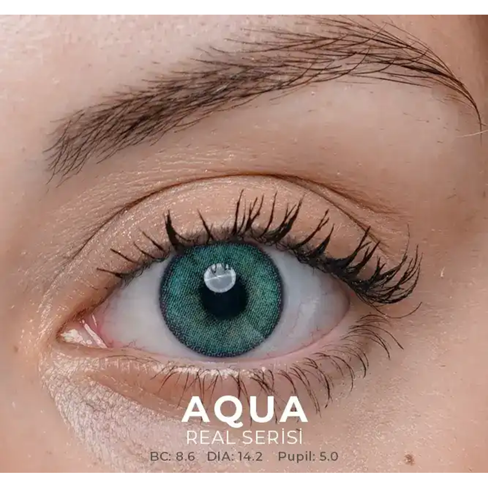 Labella Real Renkli Lens 2'li Paket Hareli Aylık Numarasız 
