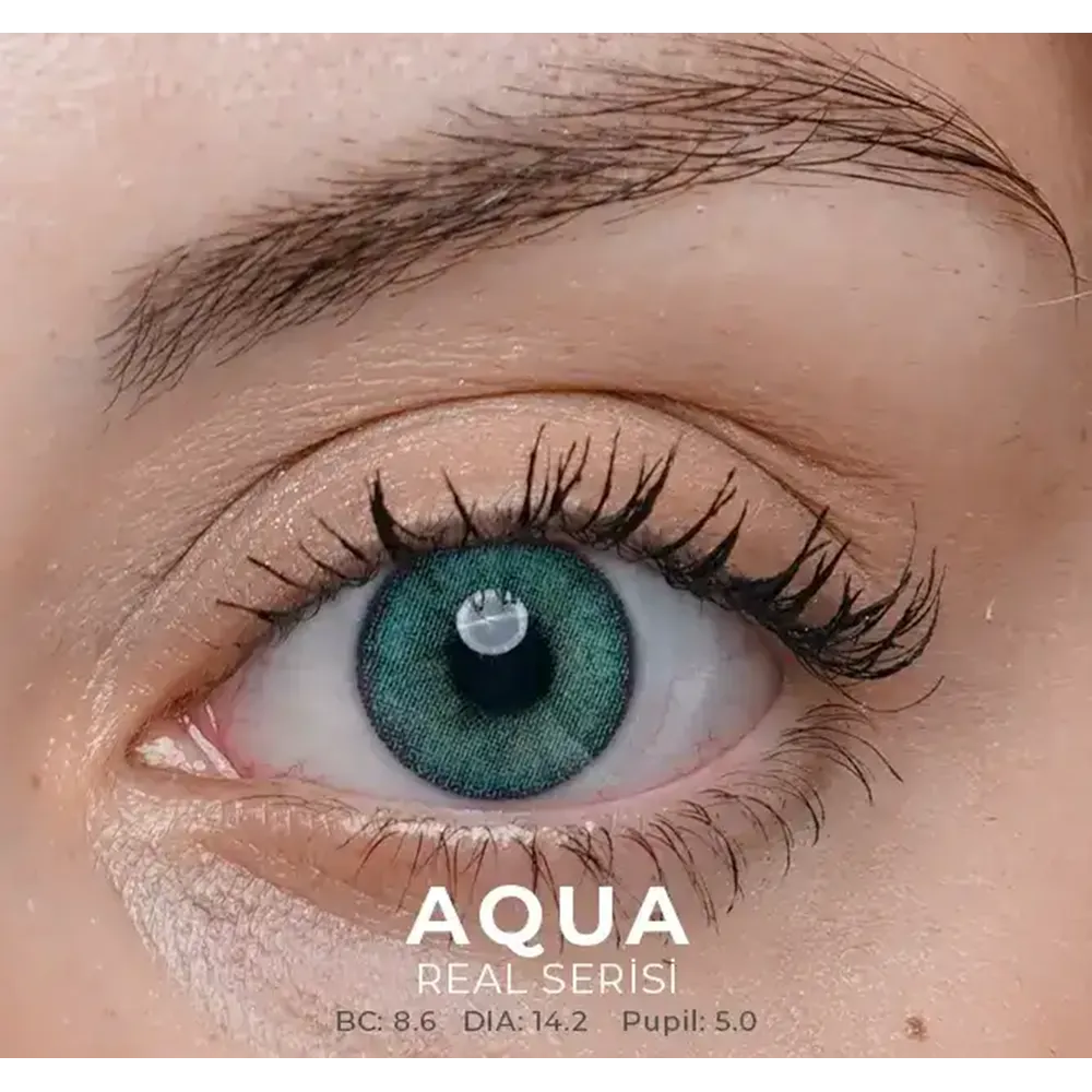 Labella Real Renkli Lens 2'li Paket Hareli Aylık Numarasız 