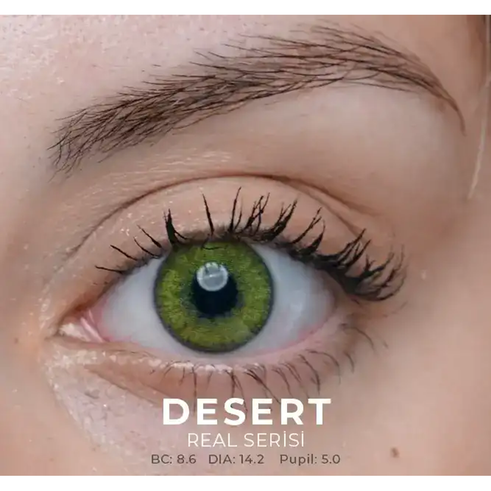 Labella Real Renkli Lens 2'li Paket Hareli Aylık