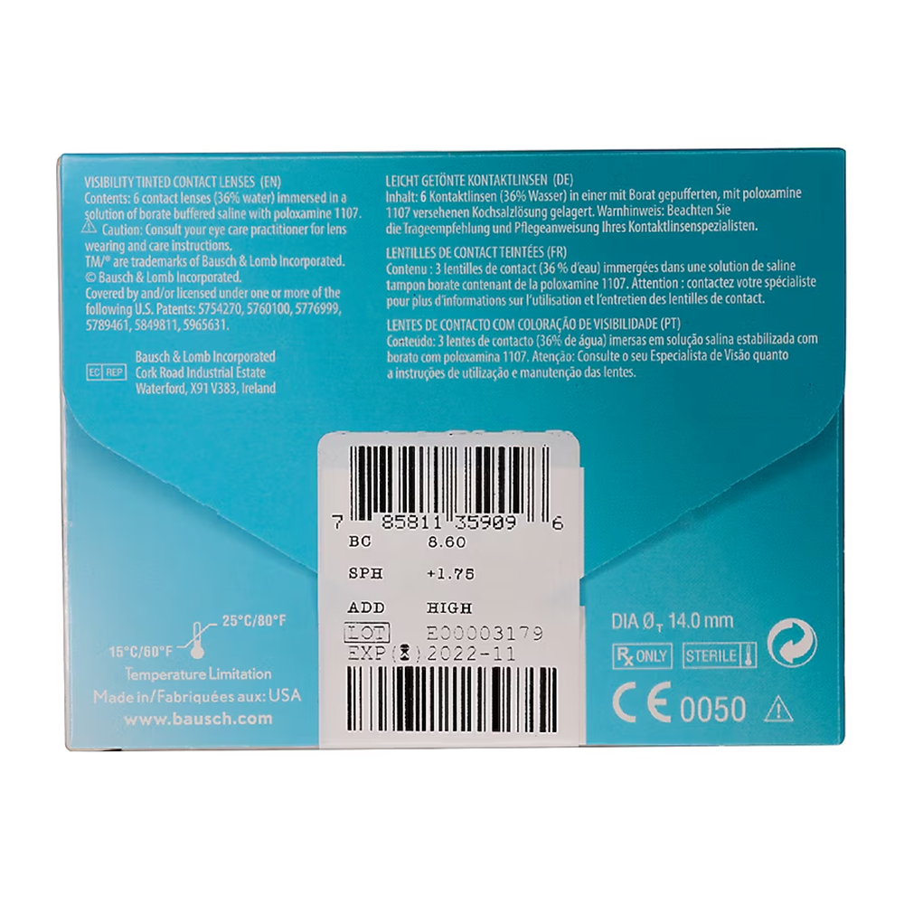 PureVision 2 Multifocal Lens 6'lı Paket (Yakın-Uzak)