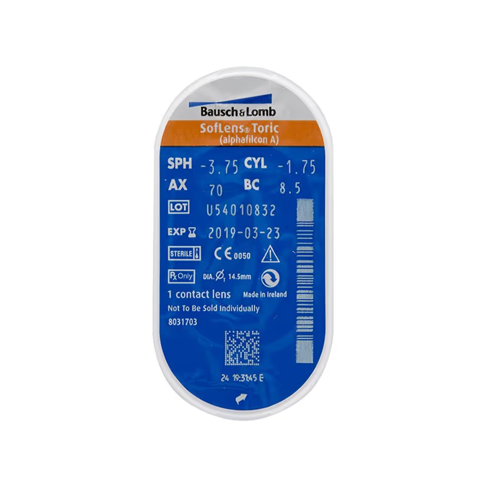 SofLens Toric For Astigmatism Lens 6'lı Paket (SofLens 66 Toric)