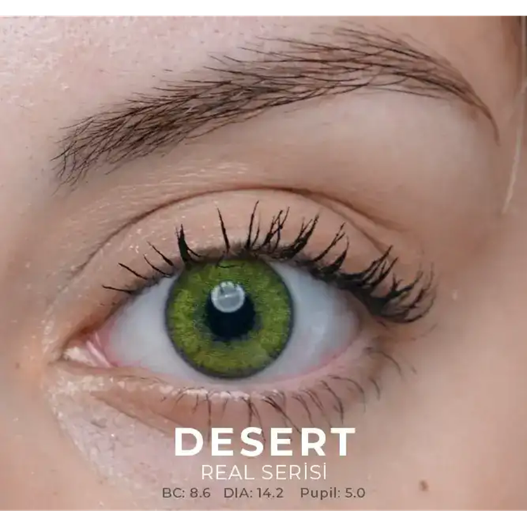 Labella Real Renkli Lens 2'li Paket Hareli Aylık Numarasız 