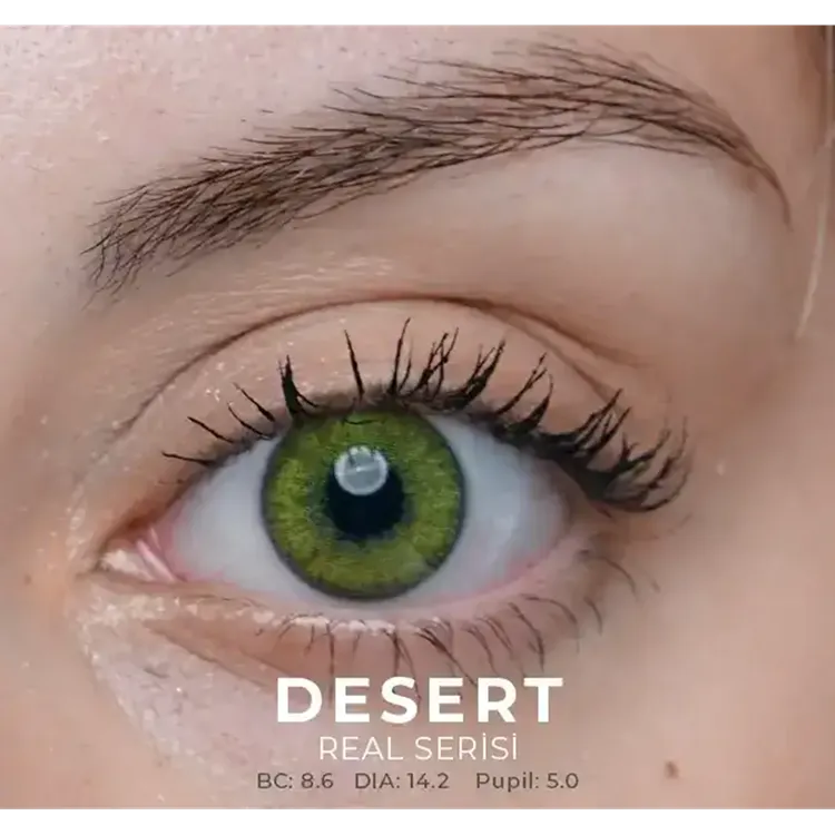 Labella Real Renkli Lens 2'li Paket Hareli Aylık Numarasız 