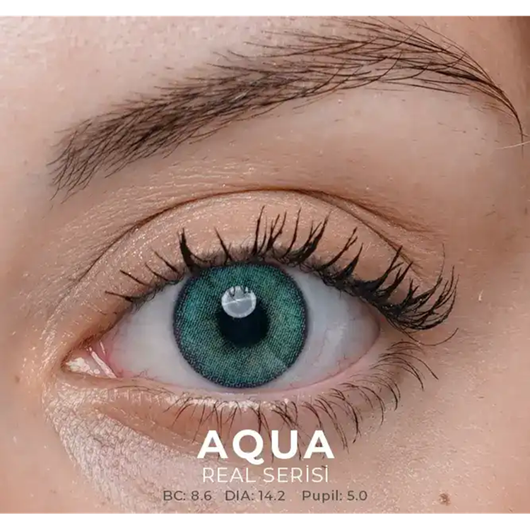 Labella Real Renkli Lens 2'li Paket Hareli Aylık Numarasız 