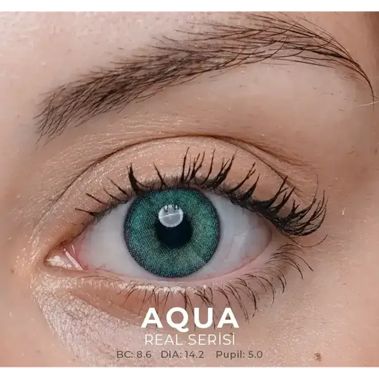 Labella Real Renkli Lens 2'li Paket Hareli Aylık Numarasız 